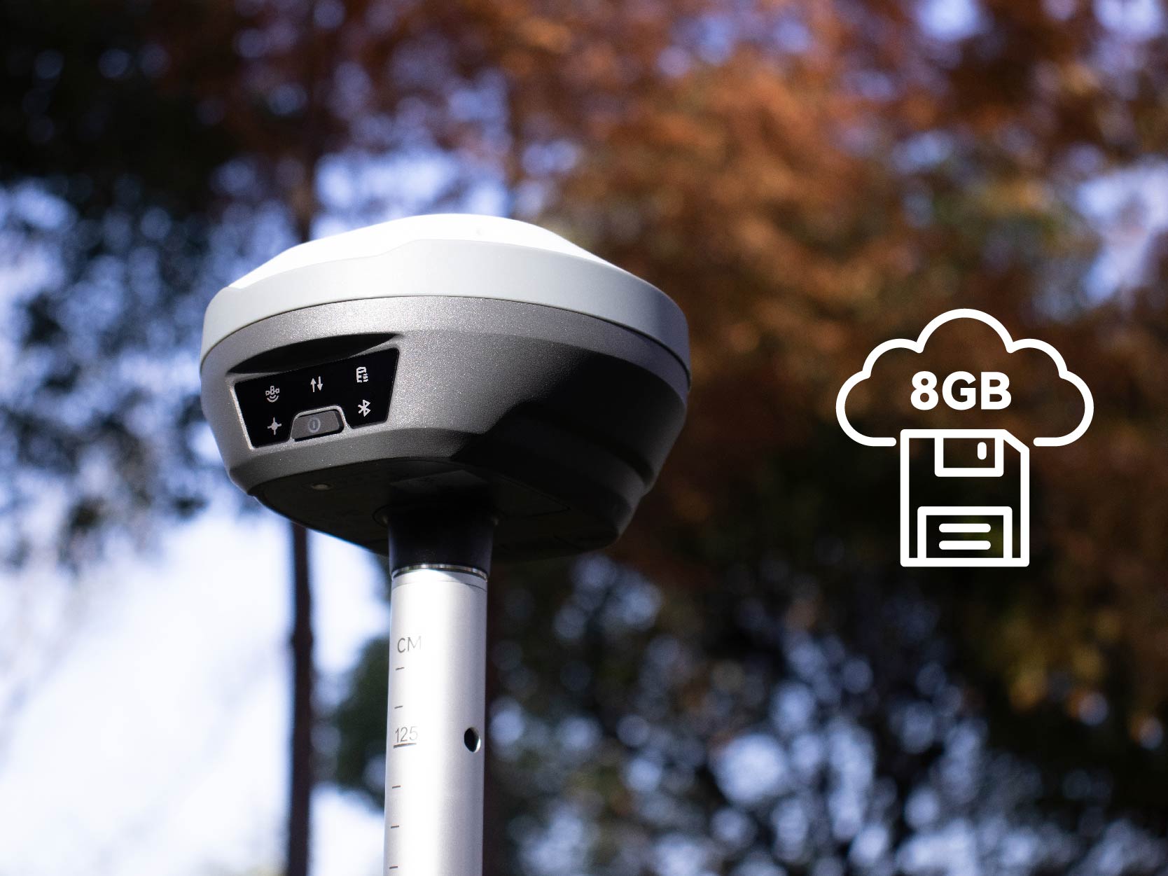 8GB onboard GNSS data logging