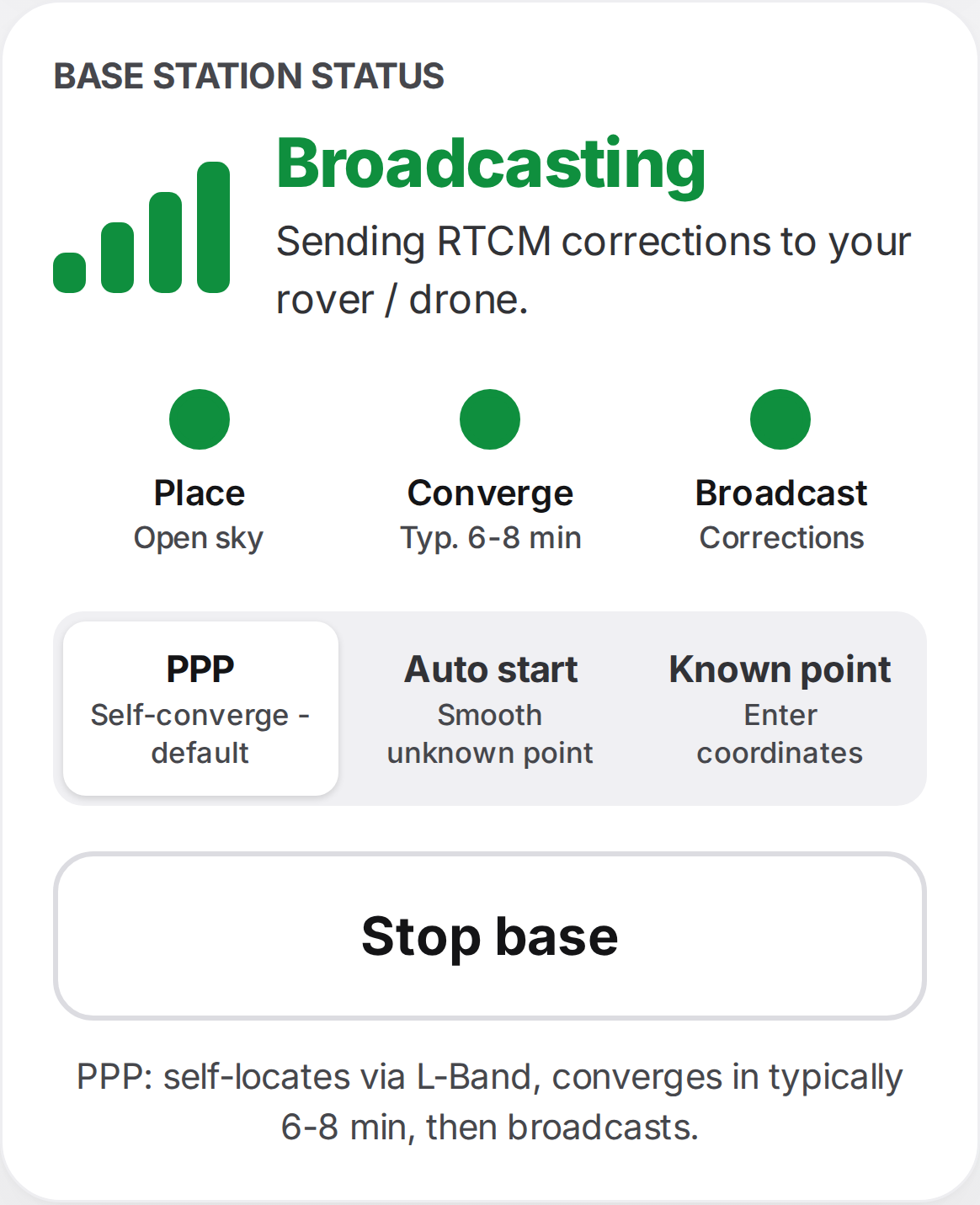 Simple console — base broadcasting